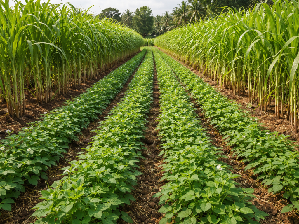 Intercropping Sugarcane with Legumes Boosts Soil Health and Helps Control Weeds.